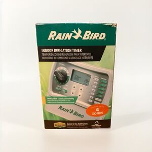 Rain Bird Indoor Irrigation Timer SST600IN Custom Zone Watering Controls 4 Zones